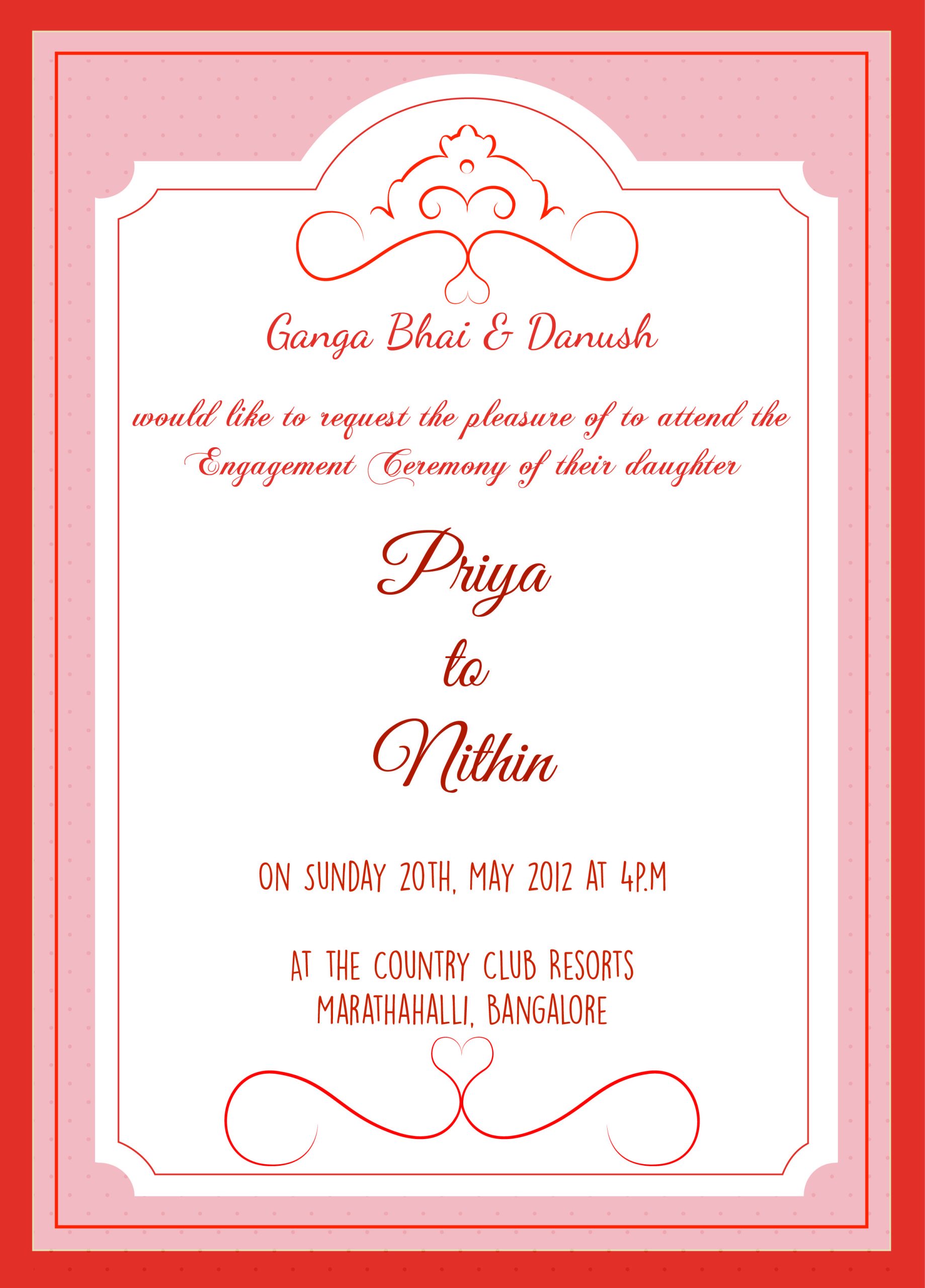 How To Write Engagement Invitation Sms