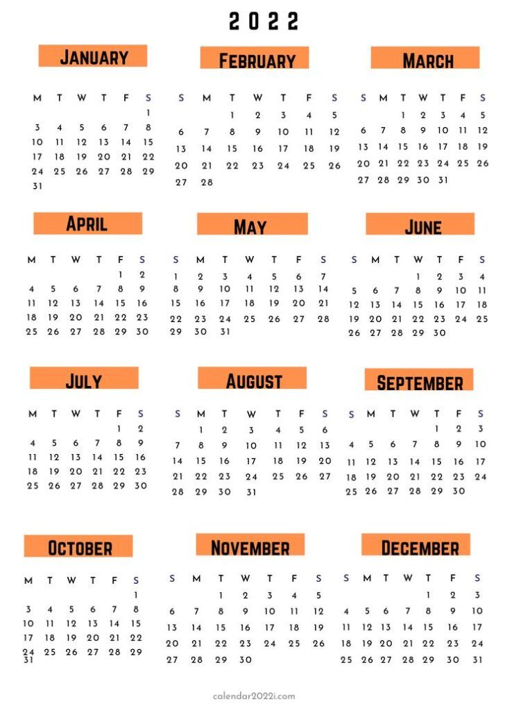 Latest Calendar Design 2022
