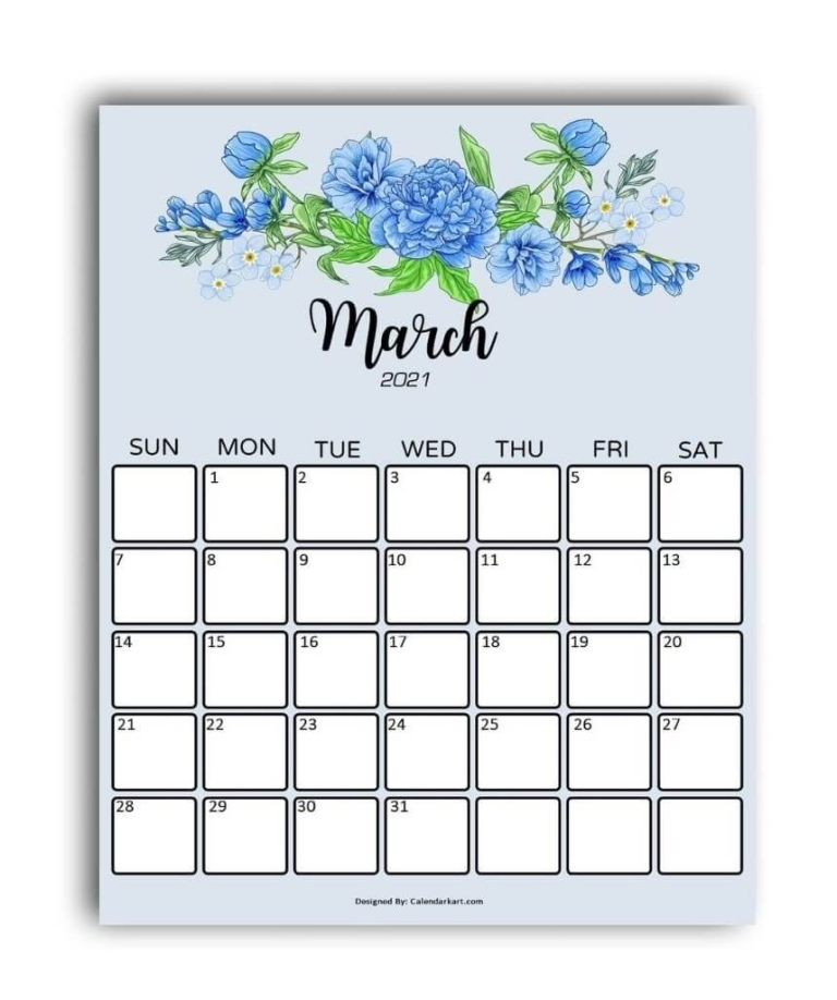 March Calendar Design