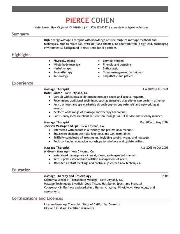 Perfect Resume Examples