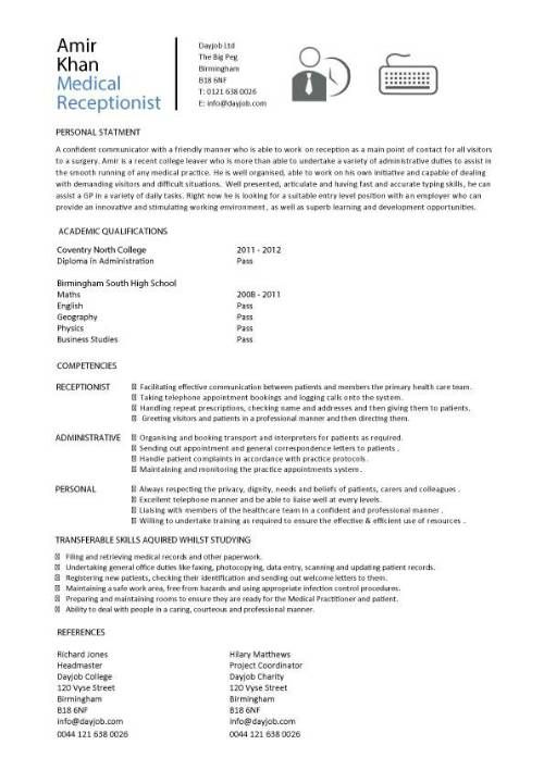 Cv Template For Doctors