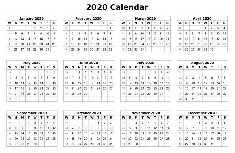 Latest Calendar Design 2020