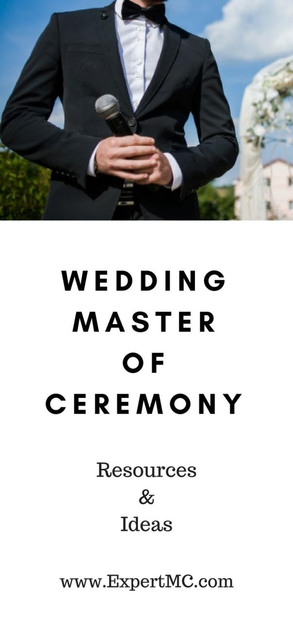 How To Be A Master Of Ceremony At A Wedding
