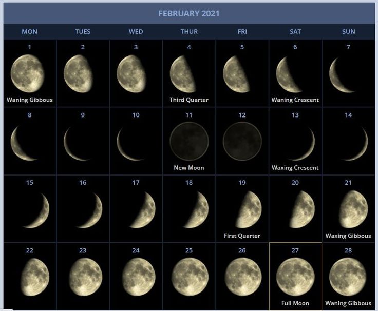 Example Of Lunar Calendar