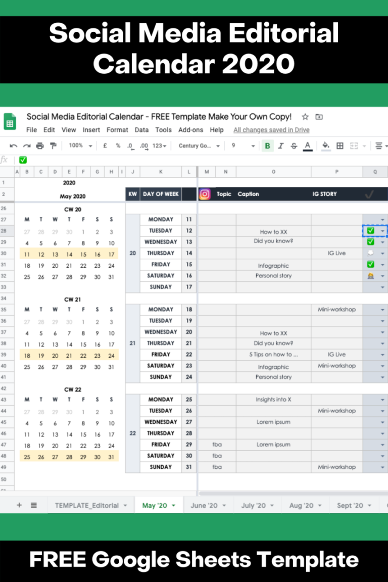 Media Schedule Example