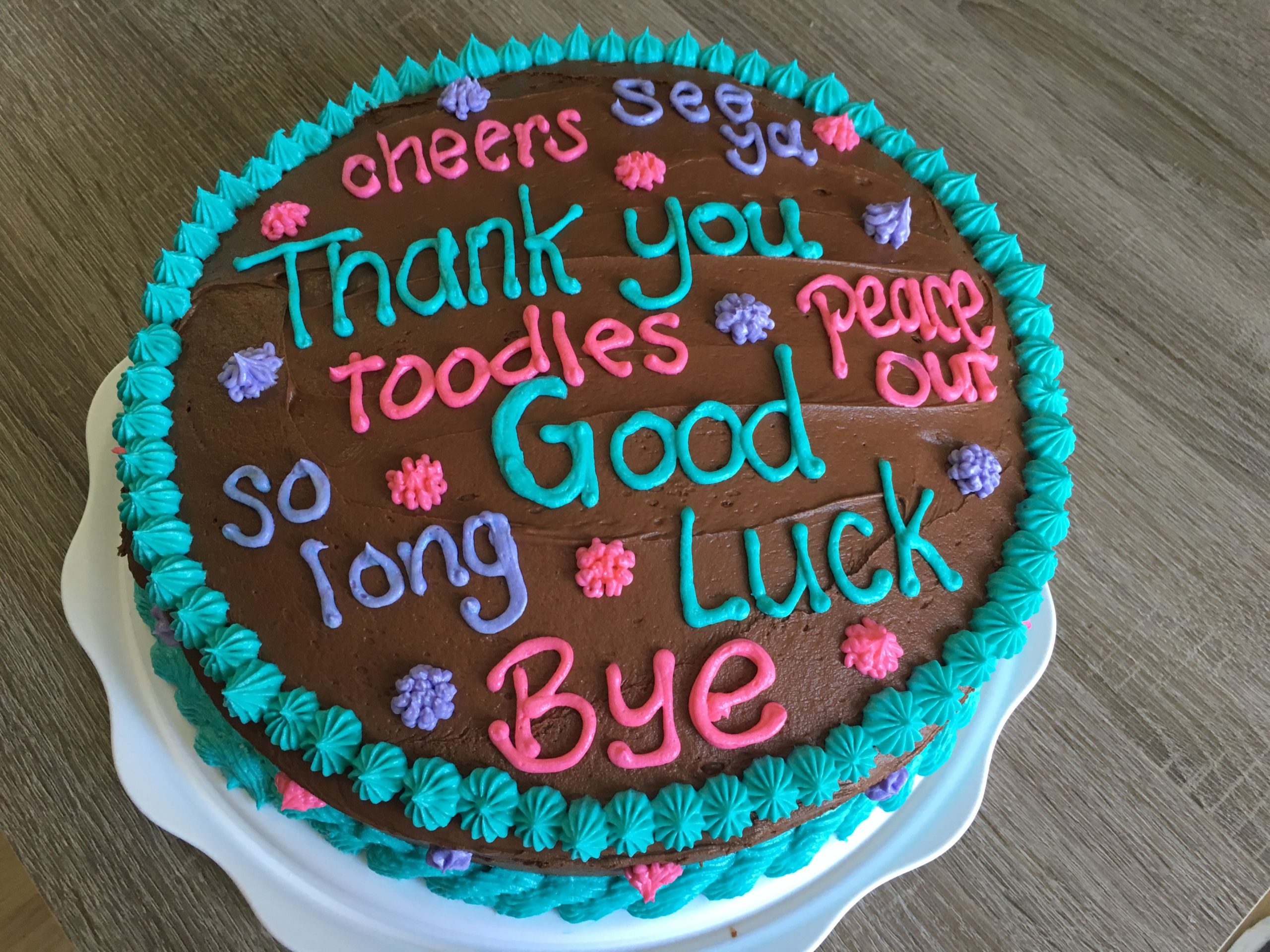 What To Write On Cake For Employee Leaving