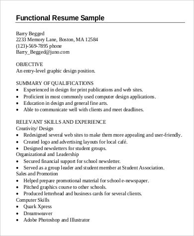 Entry Level Resume Template Word