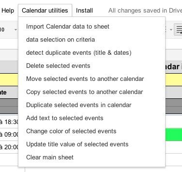 Google Apps Script Calendar Example
