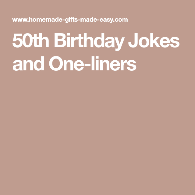 Mc Jokes For 50th Birthday Party
