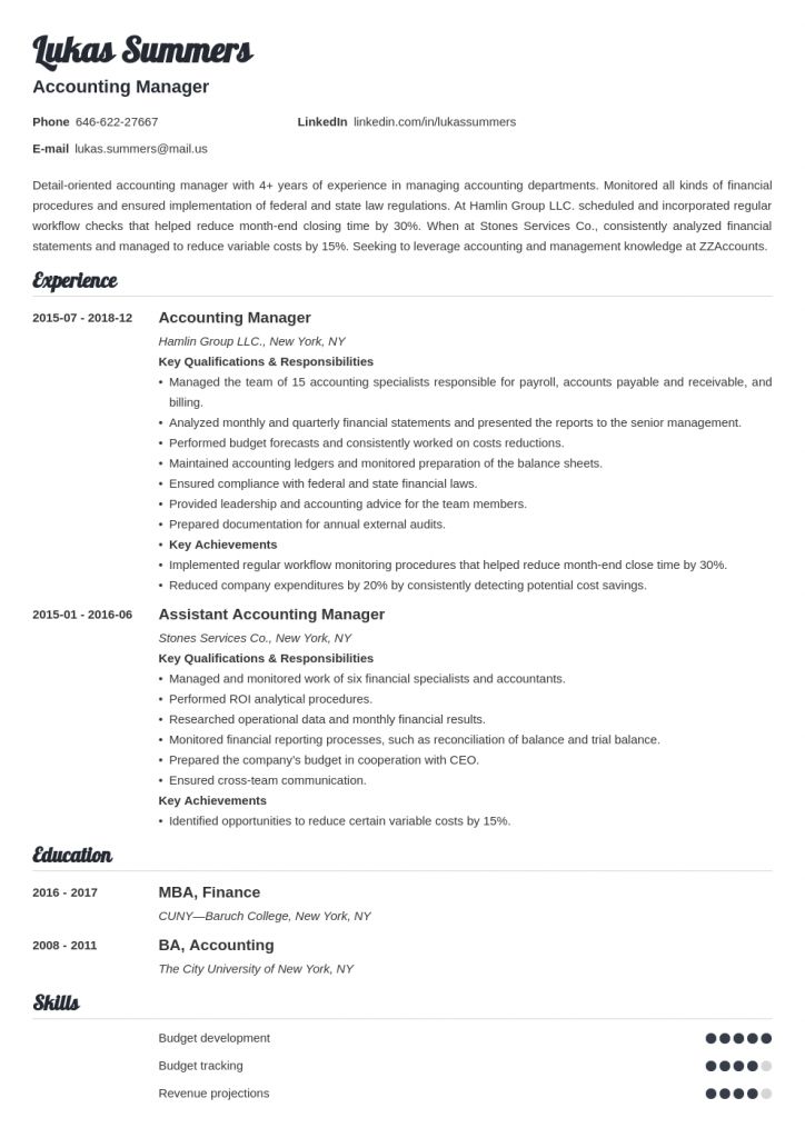 Ceo Resume Examples 2018
