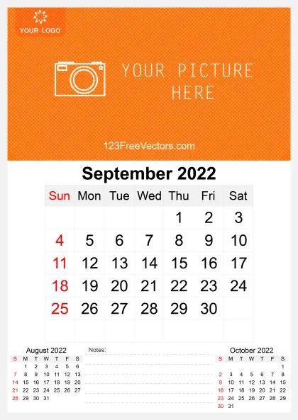 Adobe Illustrator Calendar Template 2022