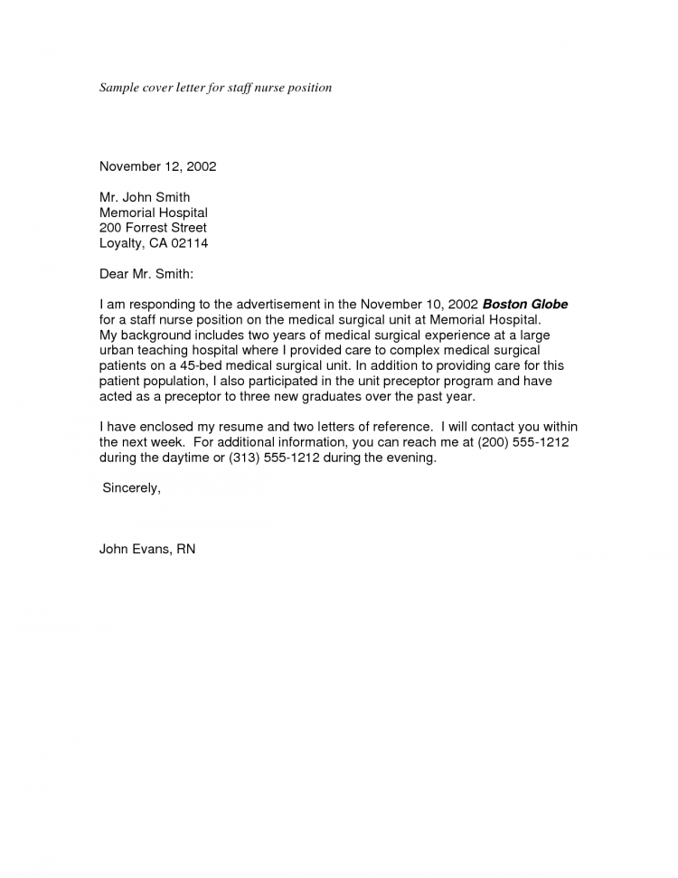 Cover Letter Examples Recent Graduate