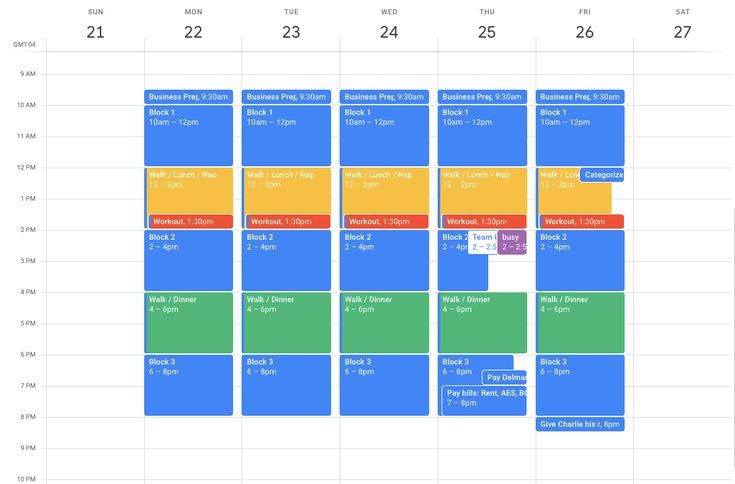 Google Calendar Sample