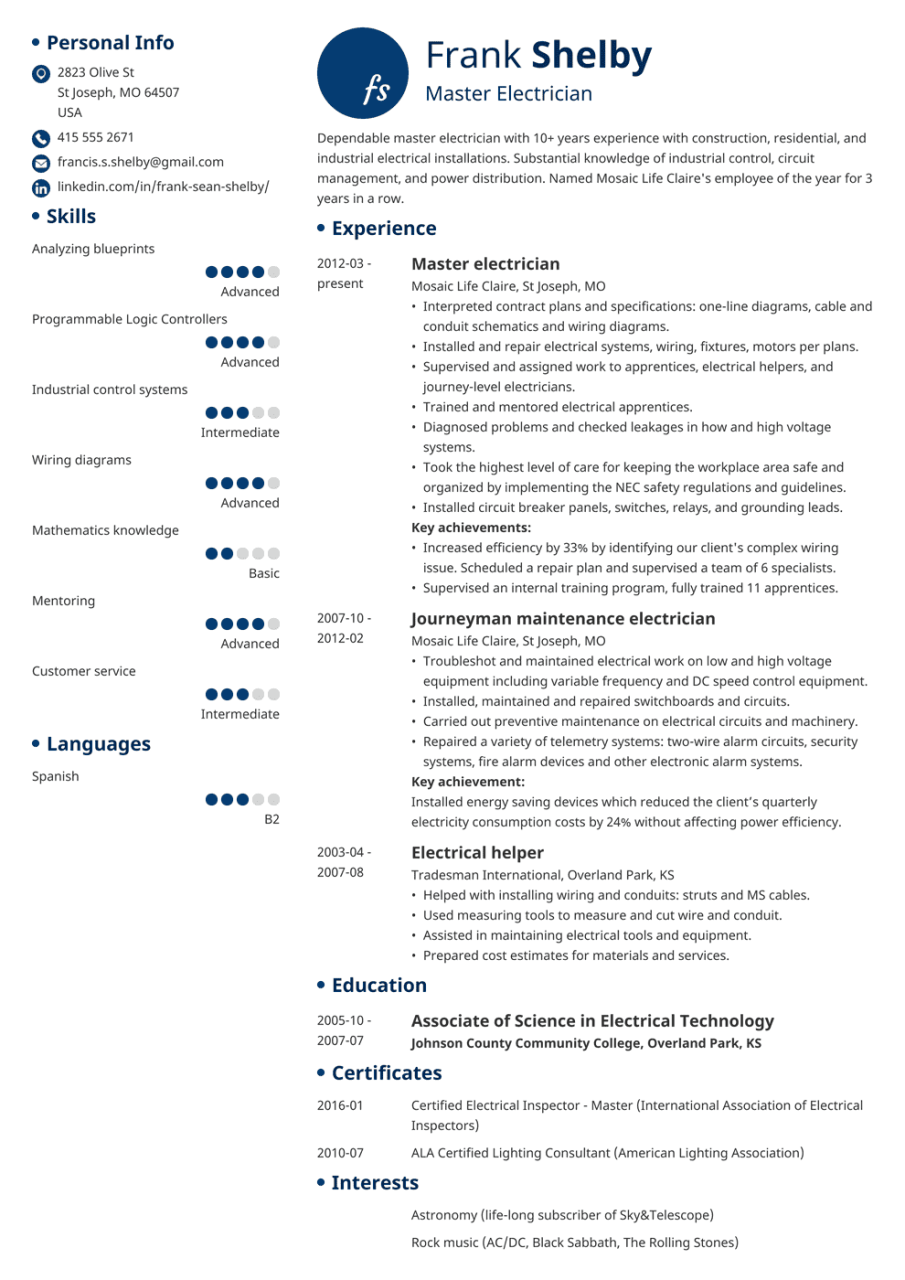 Cv Examples For Banking Jobs