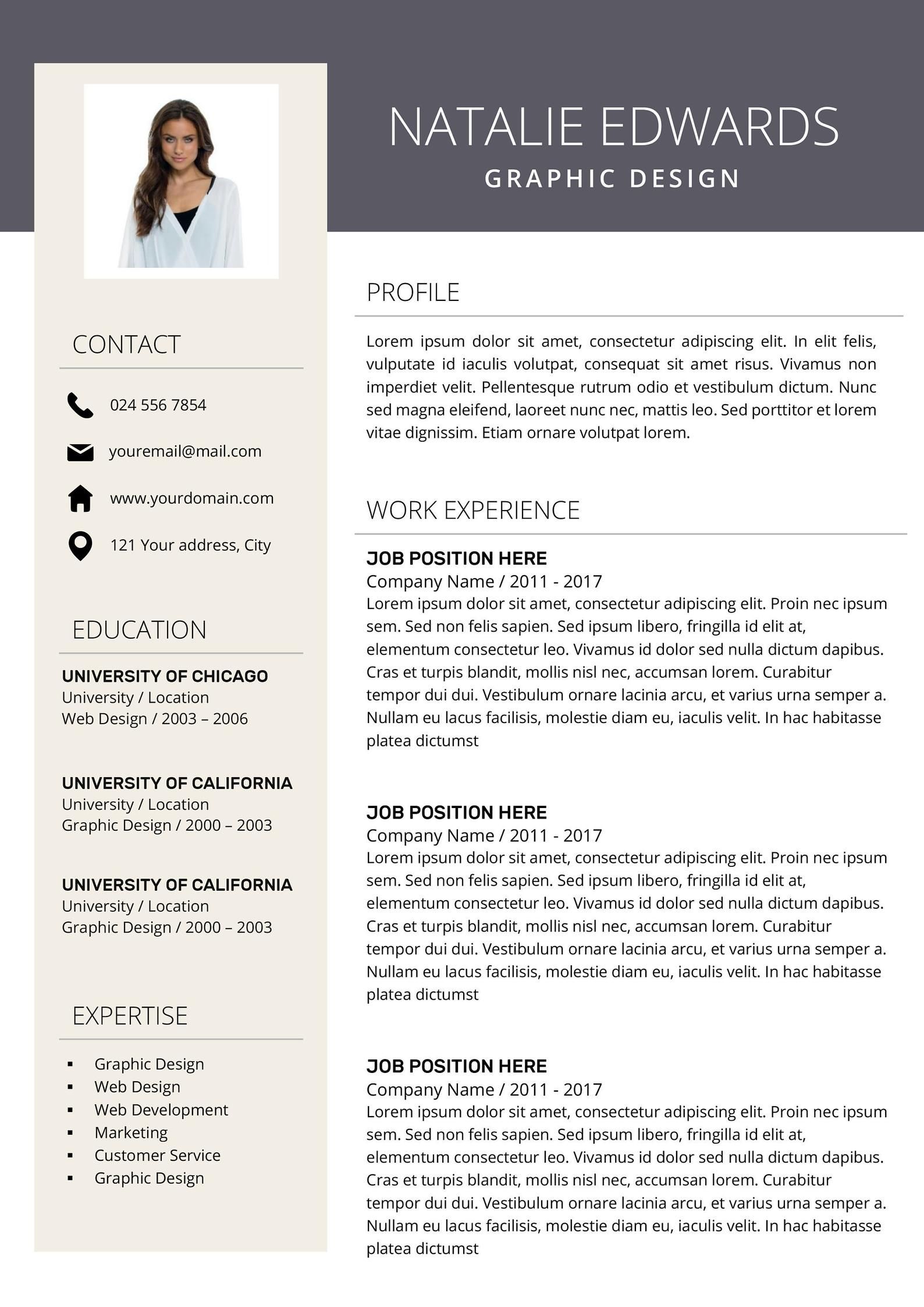 Cv Layout Examples Word
