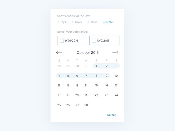 Date And Time Picker Ui Design