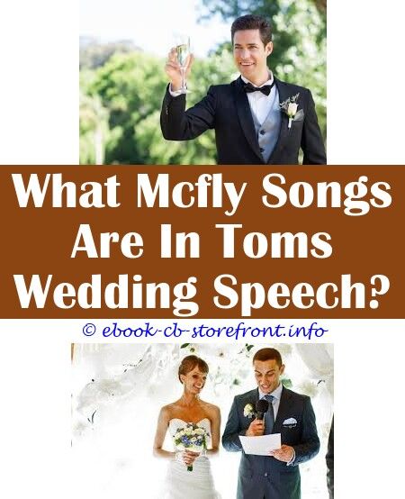 You Tube Mcfly Wedding Speech