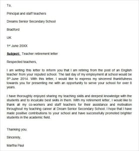 cover letter for part time job after retirement