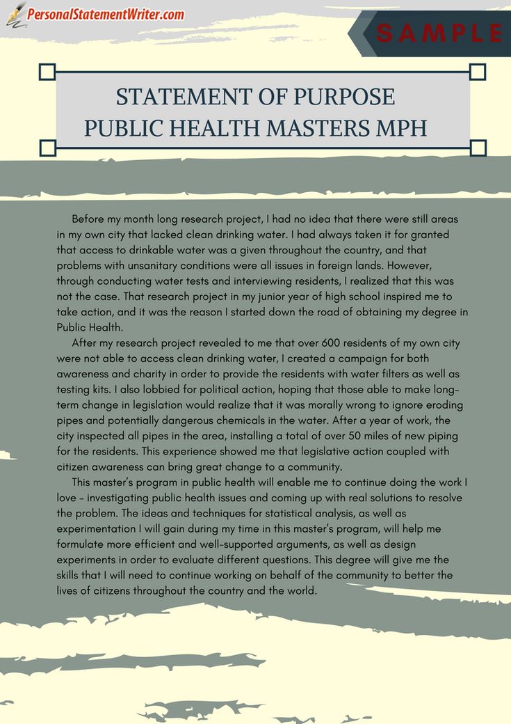 Motivation Letter For Public Health