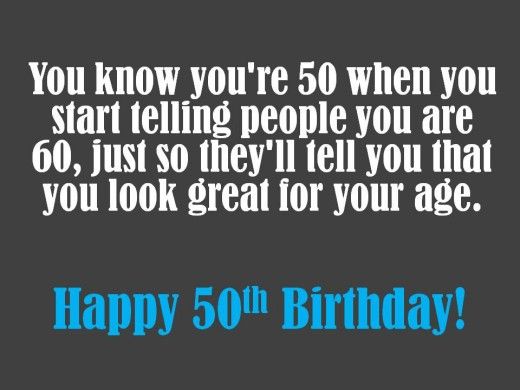Things To Write For 50th Birthday