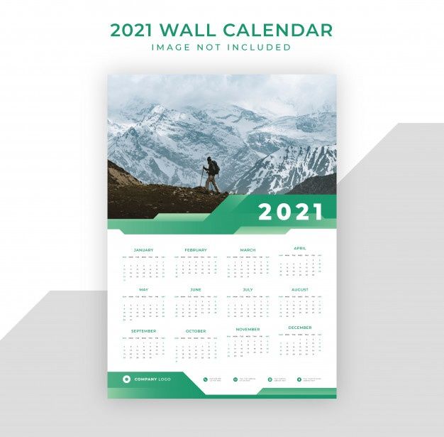 Wall Calendar Design Vector Free Download