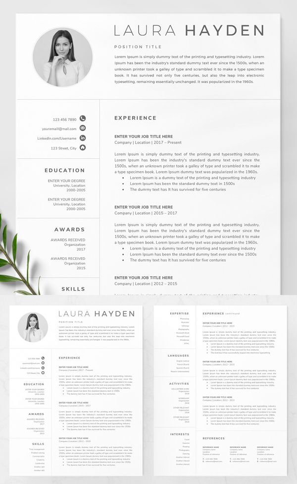 Free Cv Template Word Download 2020