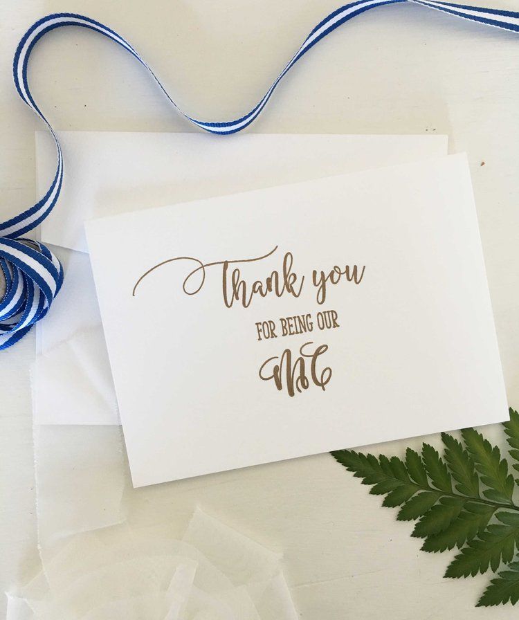 Thank You Message For Wedding Mc
