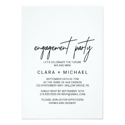 How To Write An Engagement Party Invitation