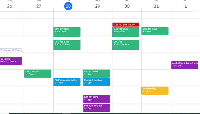 Python Google Calendar Example