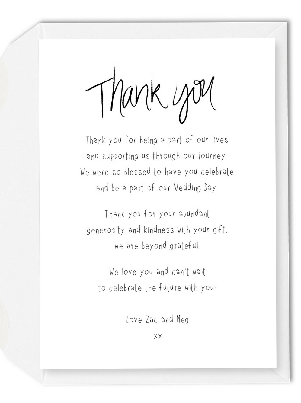 How To Say Thank You Wedding
