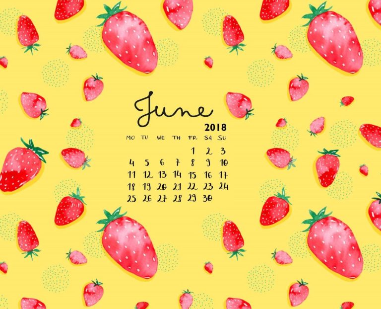 Cute June Calendar Design