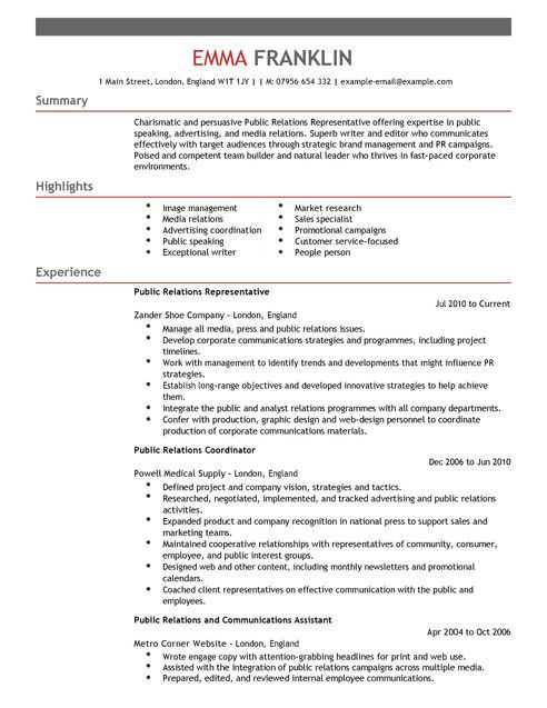 Resume Layout Examples 2019