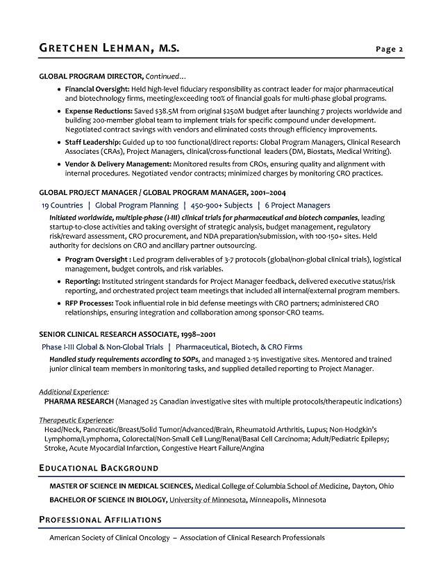 Project Manager Resume Sample Canada