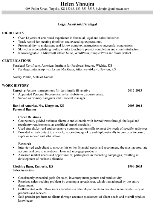 Attorney Resume Objective Samples