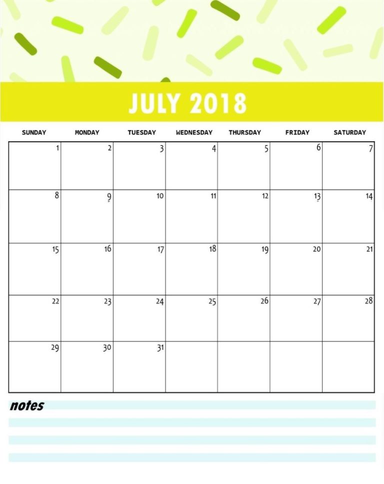 Calendar Month Design