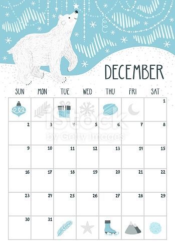 Monthly Calendar Vector