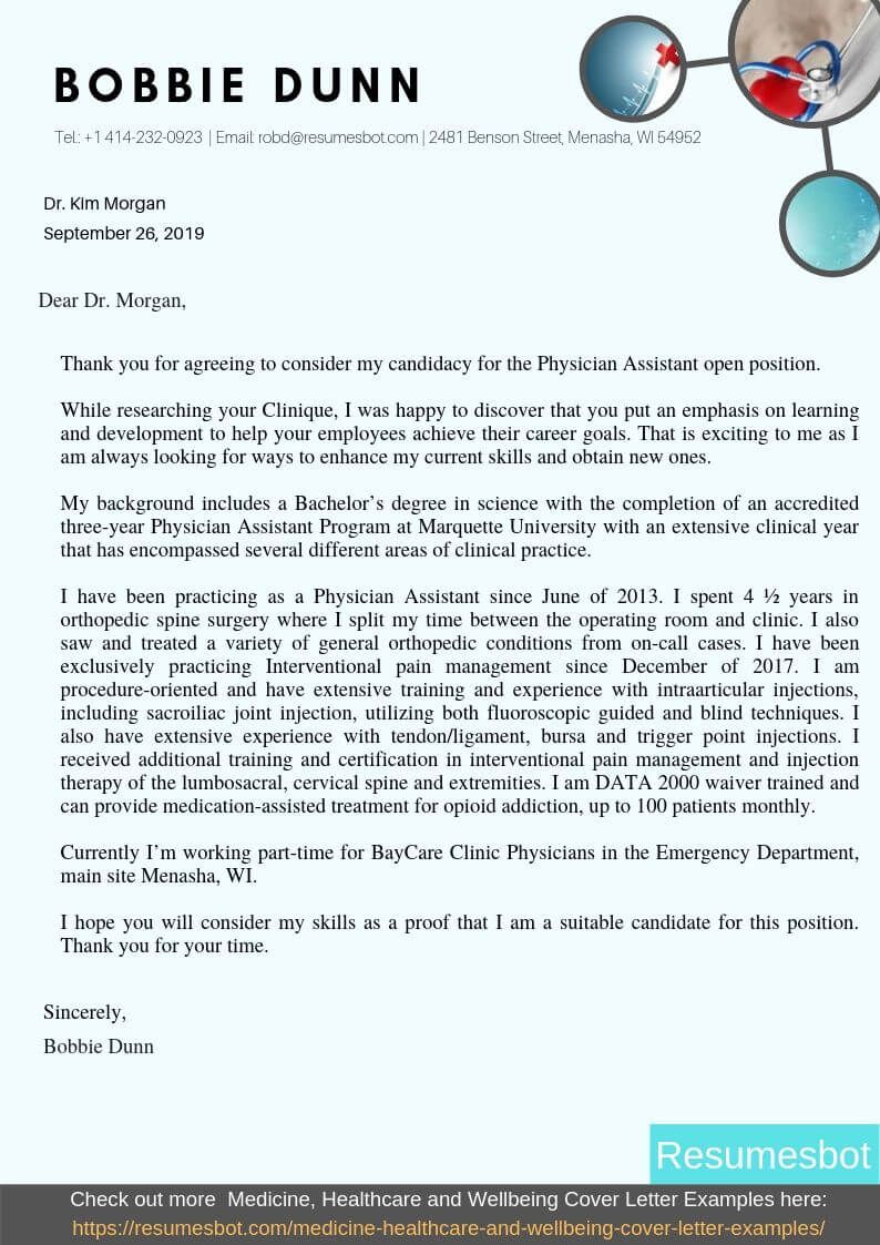 Cover Letter Emergency Medicine Physician