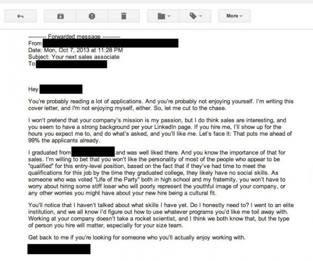 Bad Cover Letter Examples