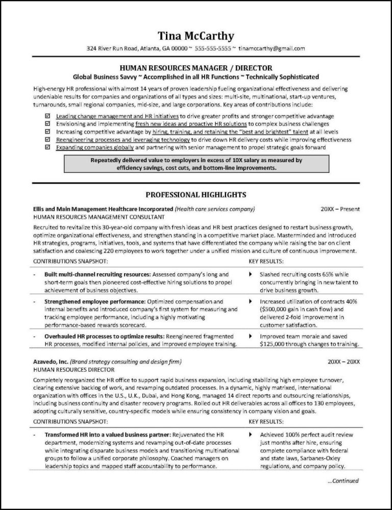 Professional Perfect Resume Examples