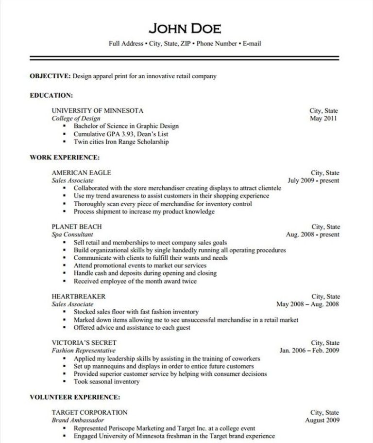 Curriculum Vitae Examples For Counselors