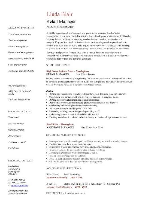 Work Resume Examples No Work Experience