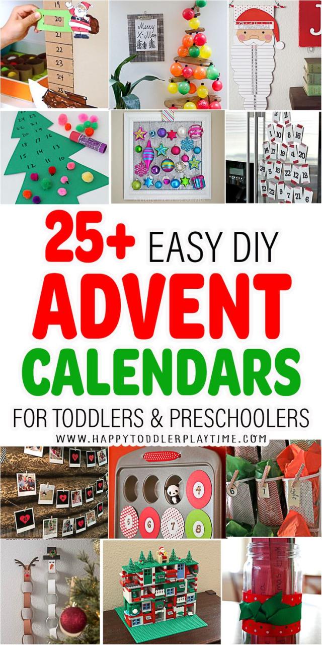 Christmas Advent Calendar Ideas For Toddlers