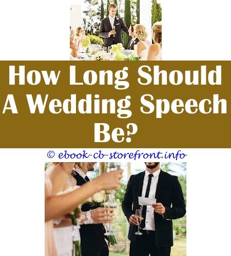 How To End A Wedding Speech Groom