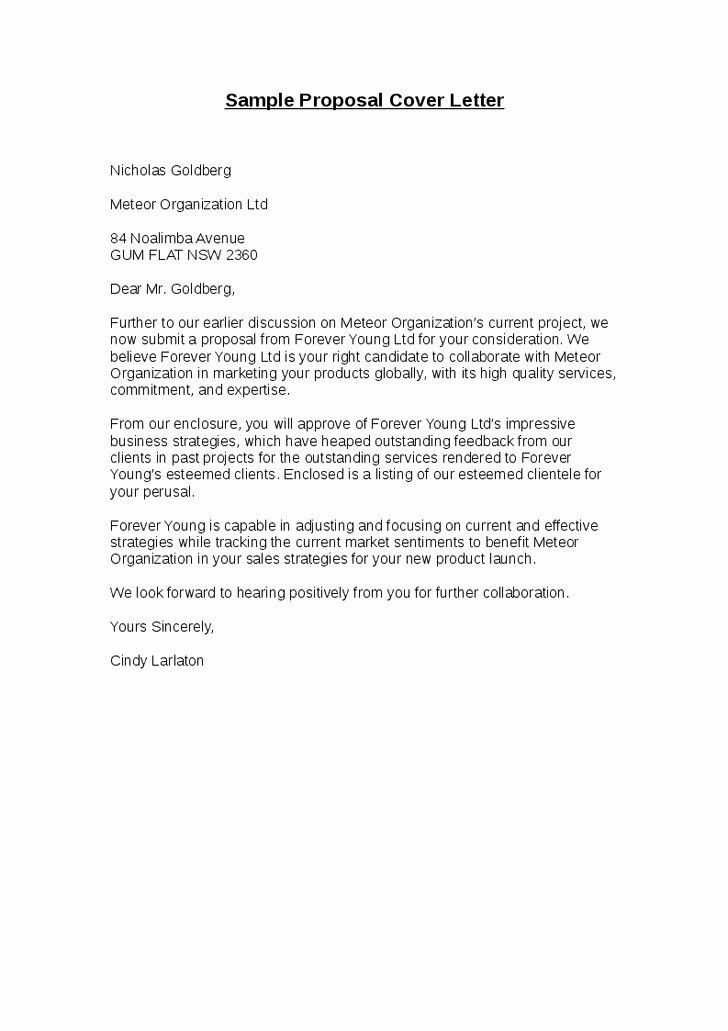 Submission Letter Template