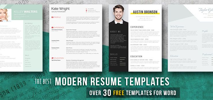Free Modern Resume Examples