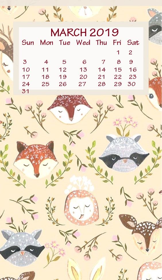 Cute Calendar Background Design