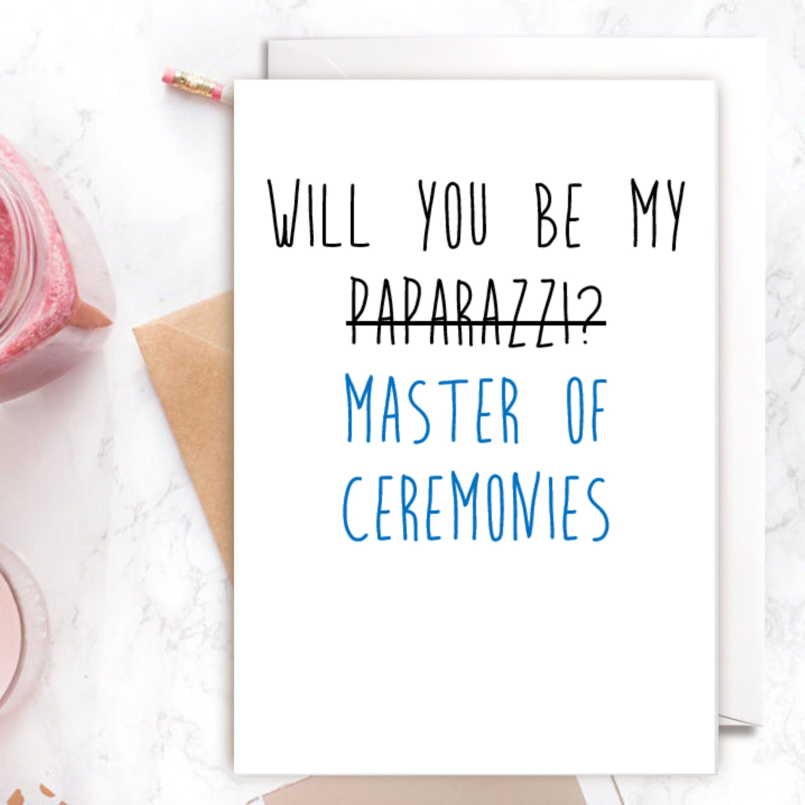 Will You Be My Master Of Ceremonies