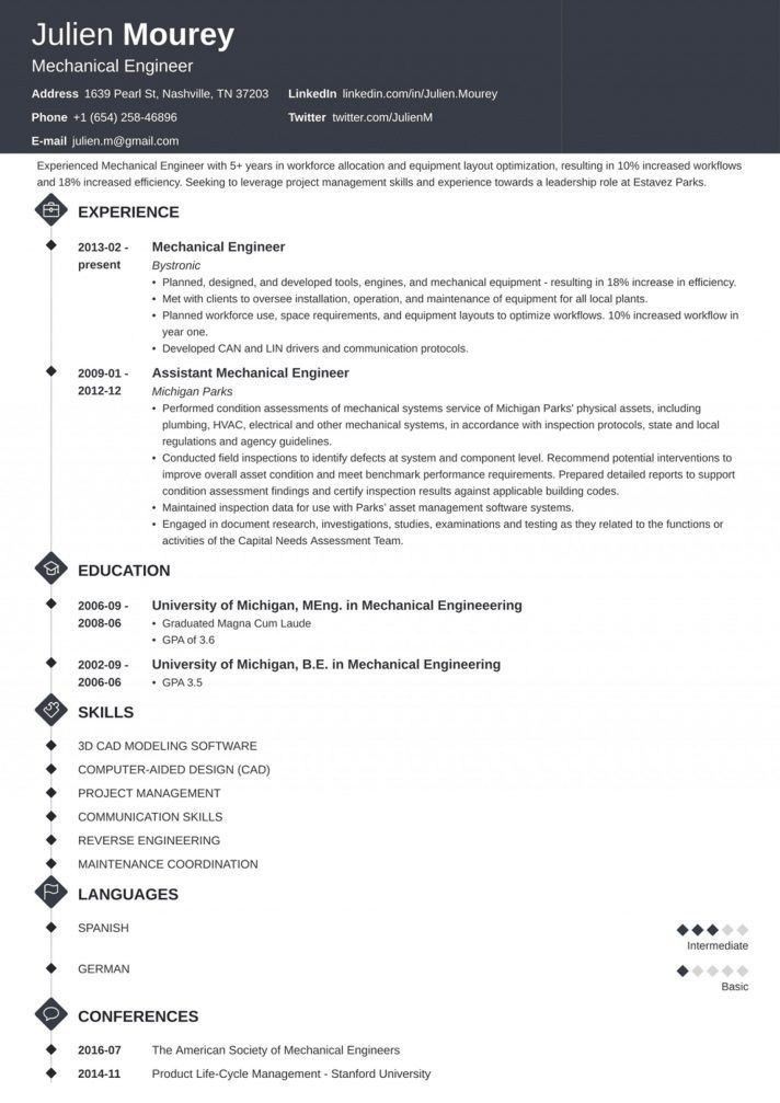 Great Cv Examples 2021