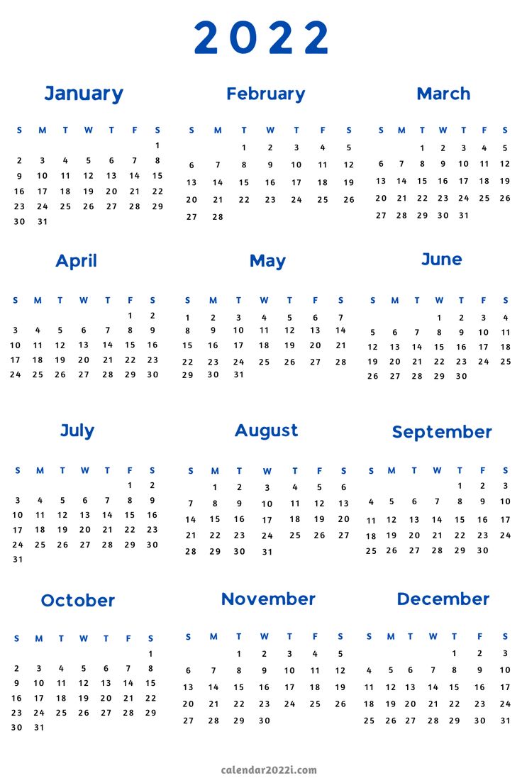 Calendar 2022 Create Your Own