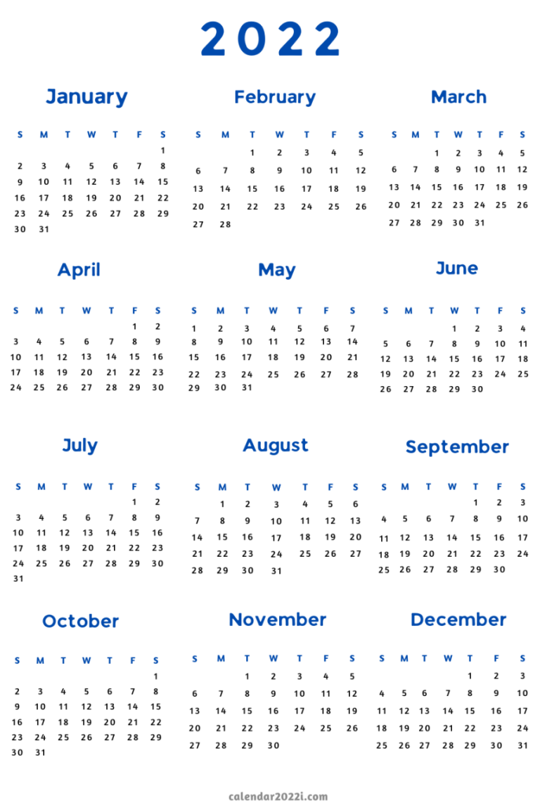 2022 Calendar Design Png